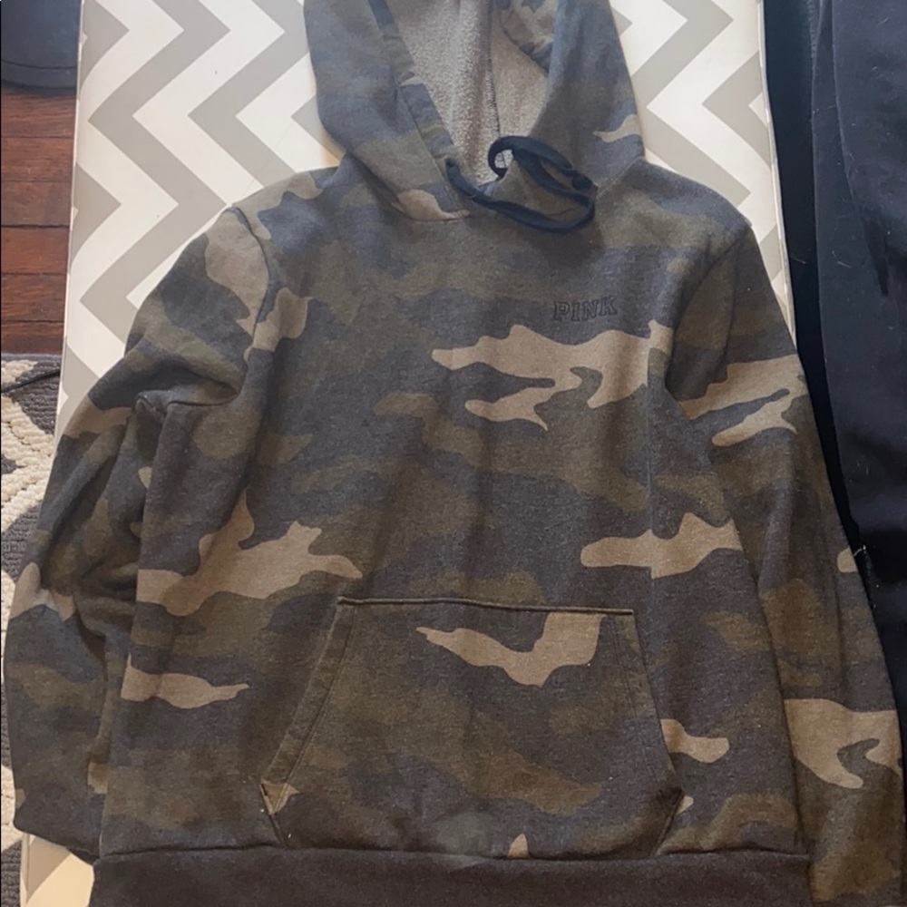 VS PINK Large Camo Hoodie
